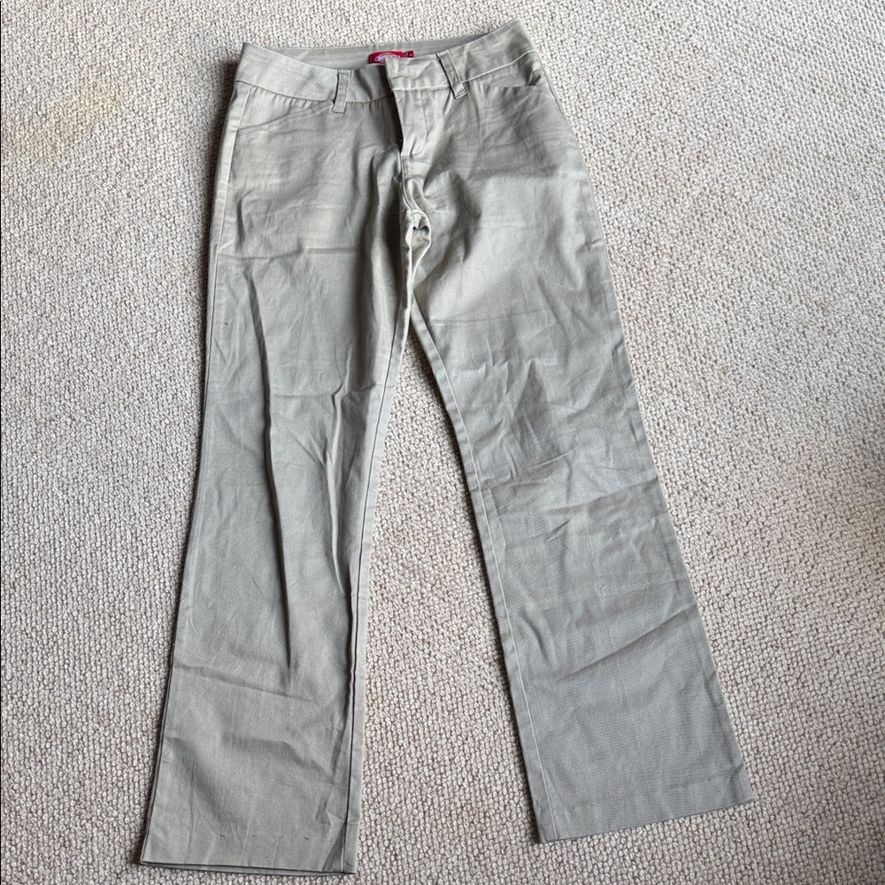 Dickies Women's Wide Leg Pants -tan 3 reg